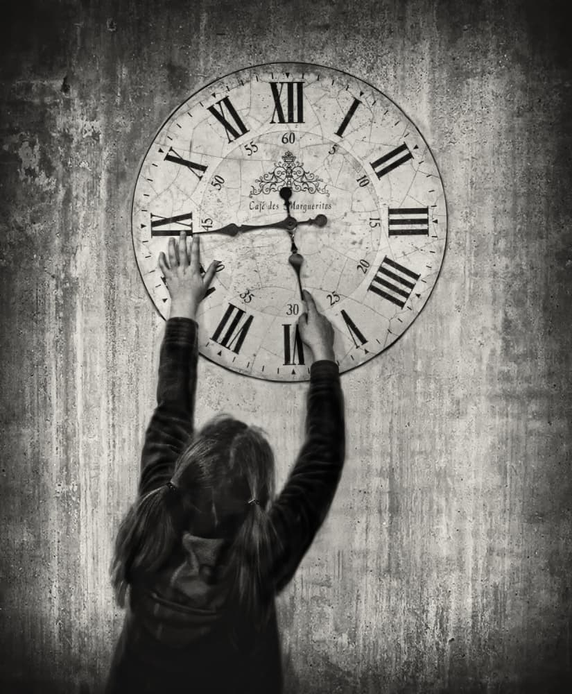 Child Stops Time by Yvette Depaepe — canvas wall art