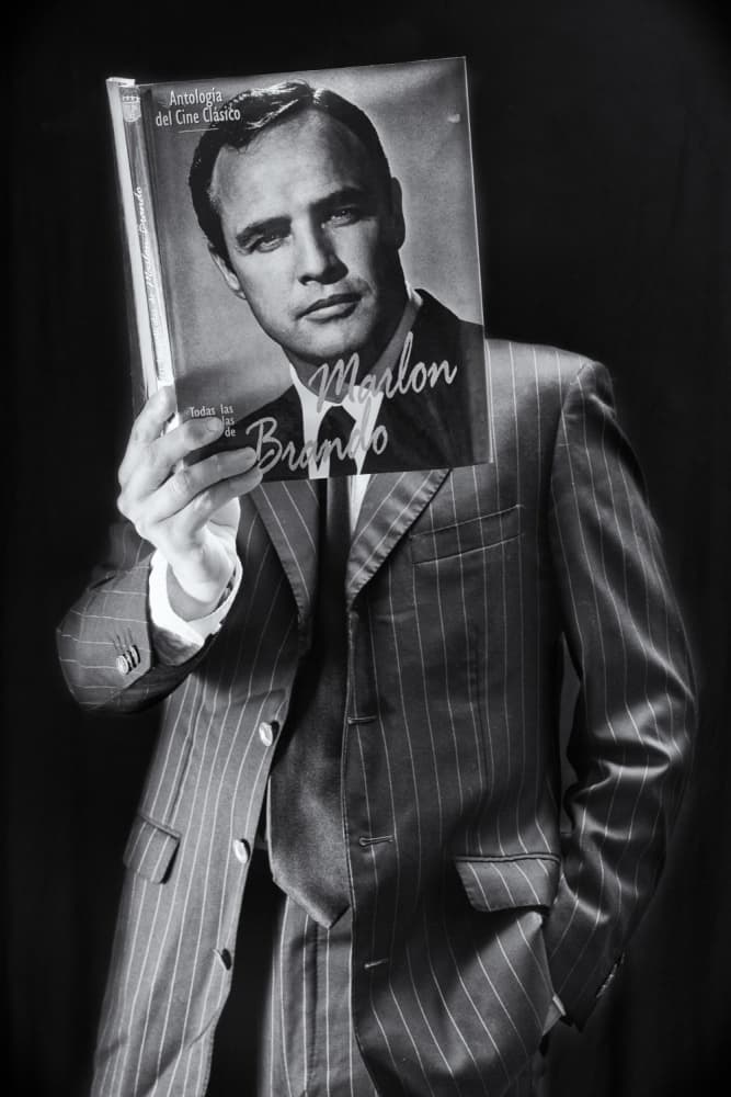 Marlon Brando Classic Style by Kike Balenzategui — canvas wall art