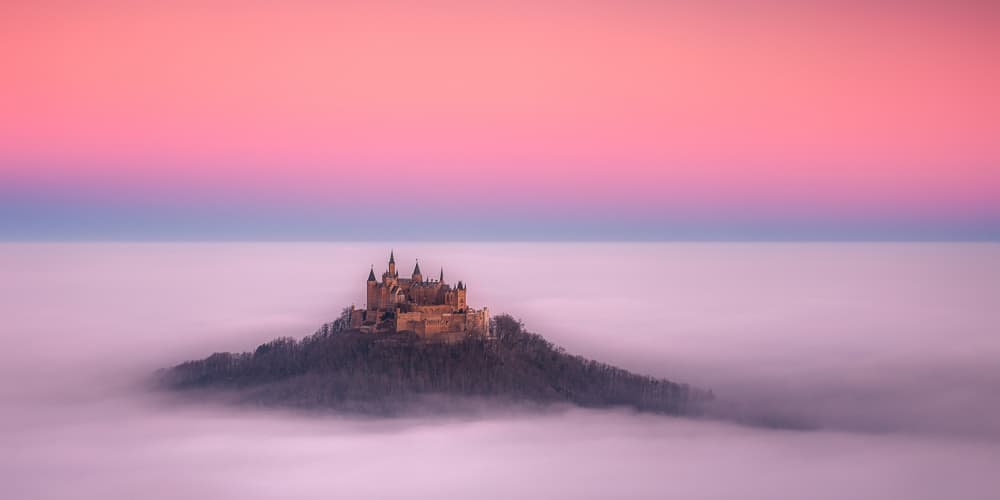 Castle Above the Clouds by Judith Kuhn — canvas wall art