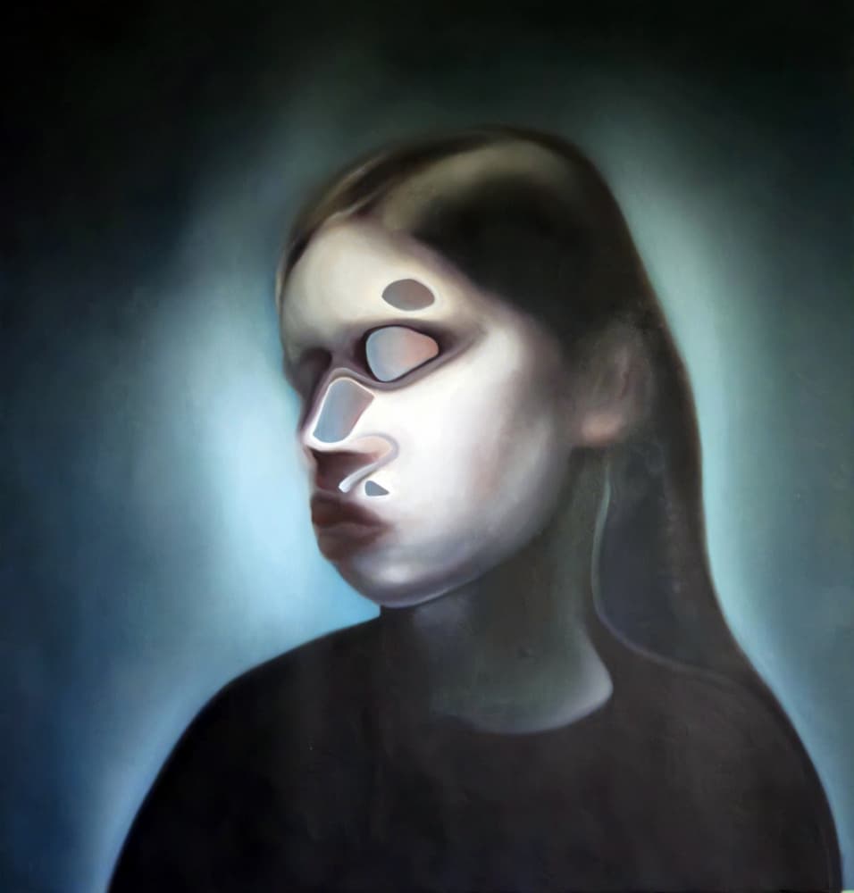 Mysterious Abstract Woman by Stefano Mazzolini — canvas wall art