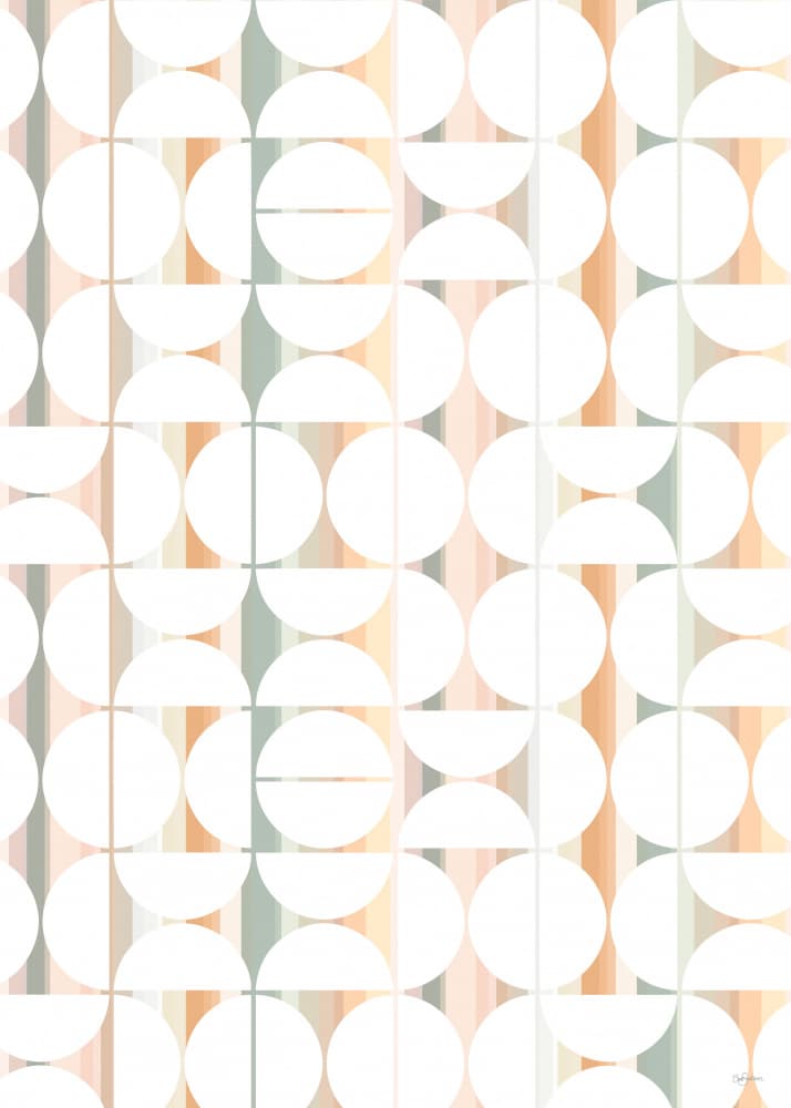 Soft Geometric Circles by Sue Skellern — canvas wall art