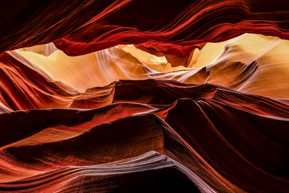 Golden Canyon Light by HuongHoang — canvas wall art