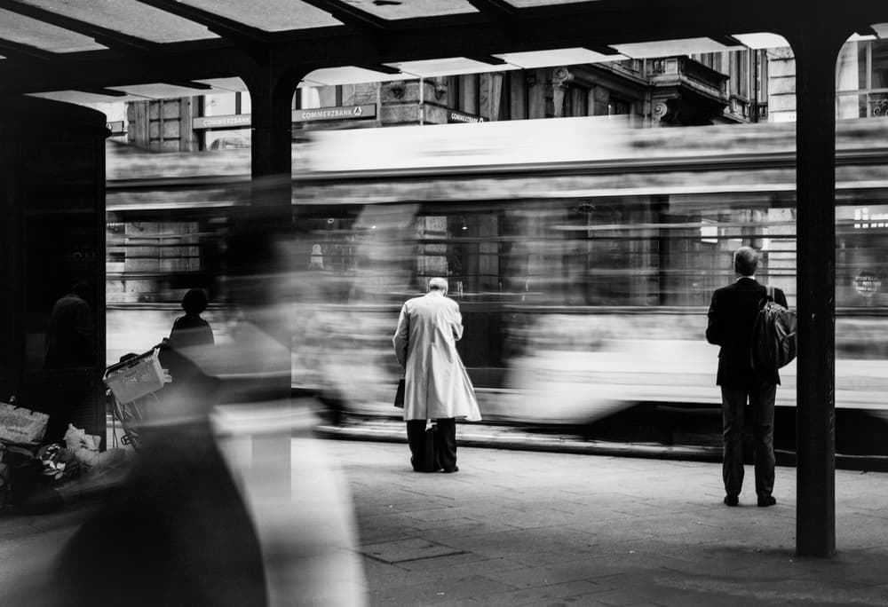 City Motion Blur by Pristine Clothes — canvas wall art