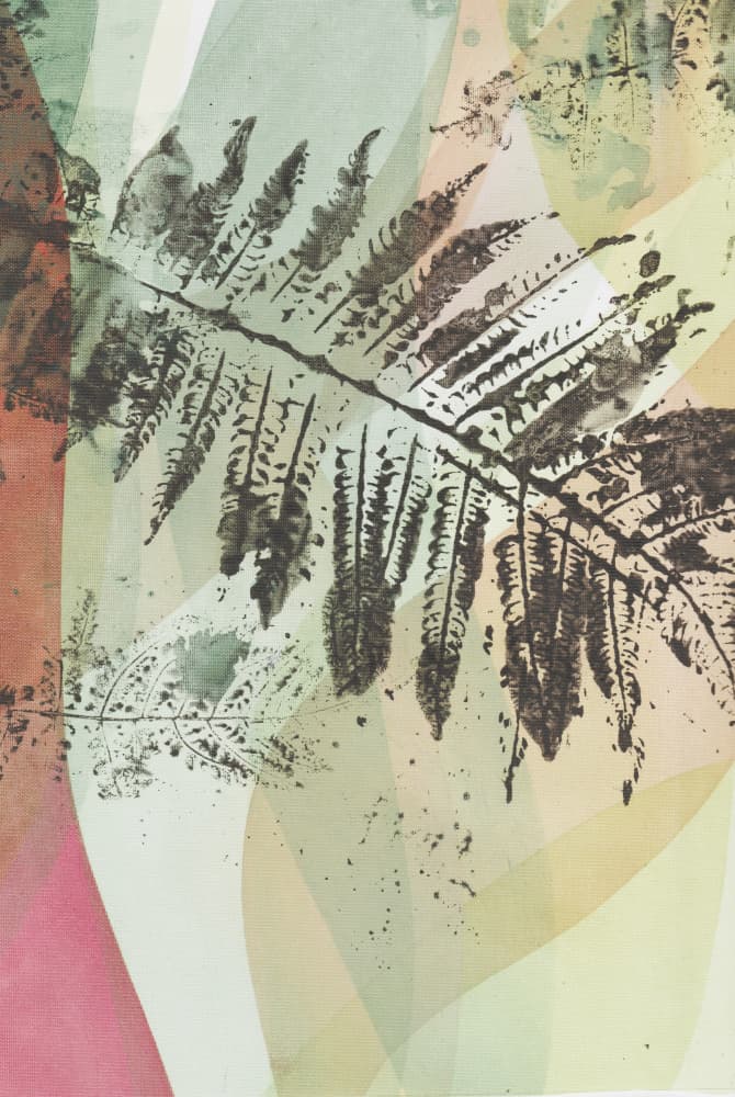 Abstract Botanical Fern by Maira Ribena — canvas wall art