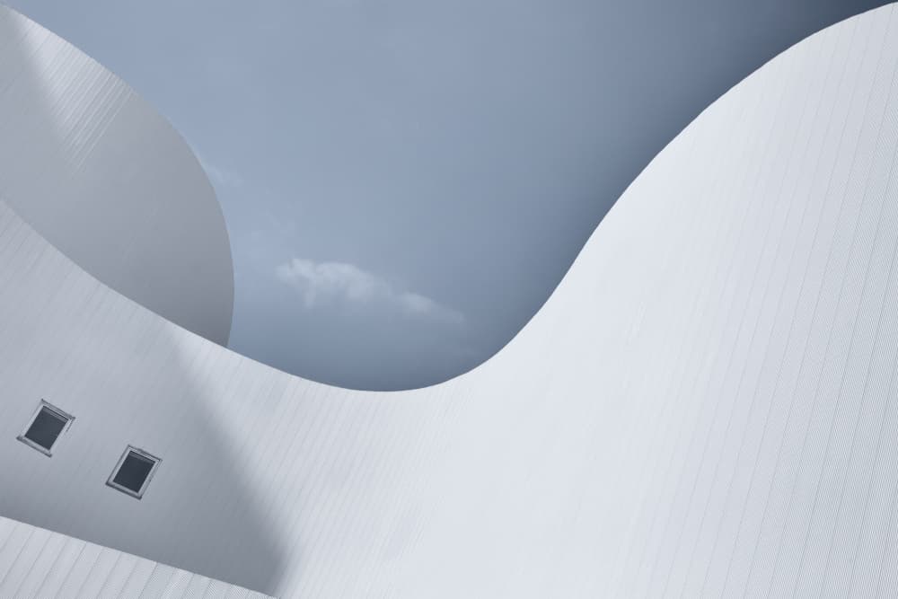 Flowing Architectural Curves by Jeroen van de Wiel — canvas wall art