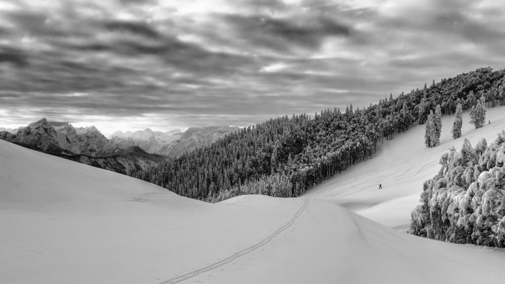 Dramatic Winter Peaks by Aleš Klabus — canvas wall art