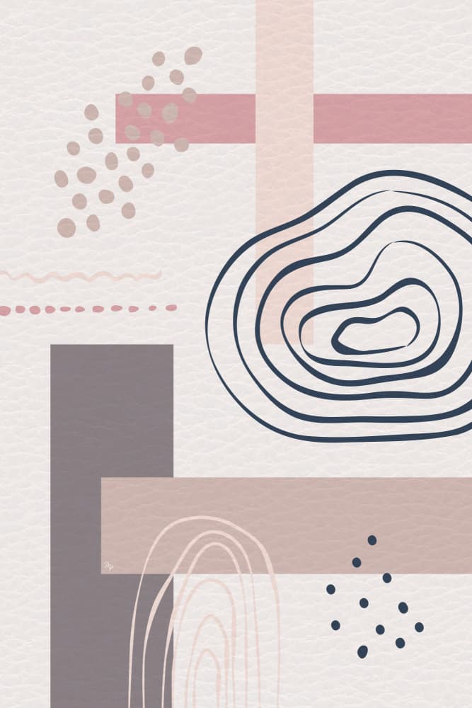 Modern Organic Shapes by Martina — canvas wall art