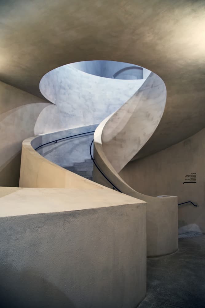 Sweeping Spiral Staircase by Urs Zimmermann — canvas wall art