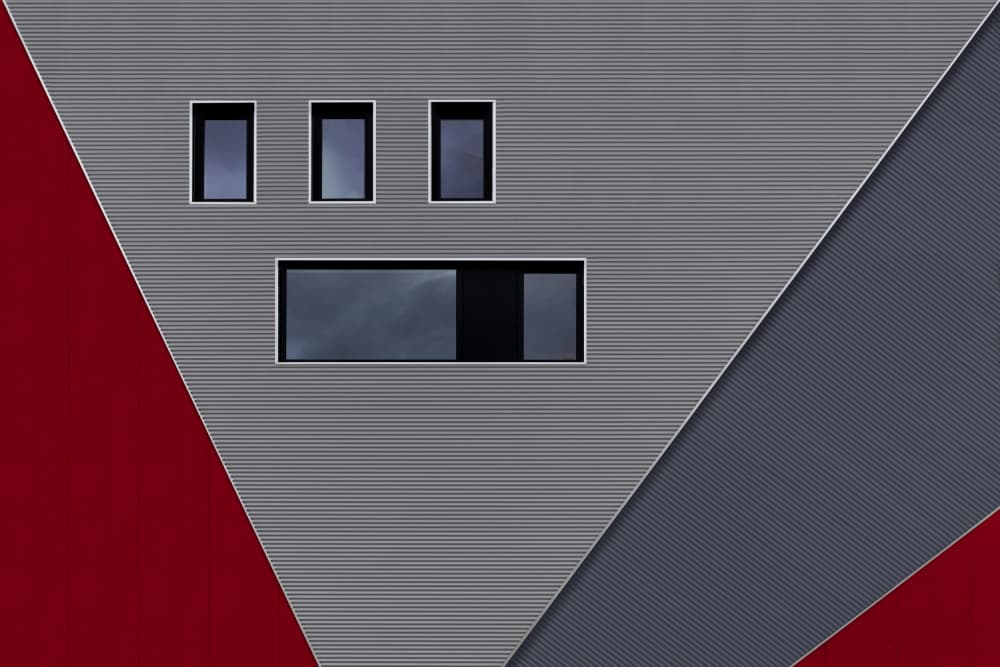Modern Geometric Architecture by Theo Luycx — canvas wall art