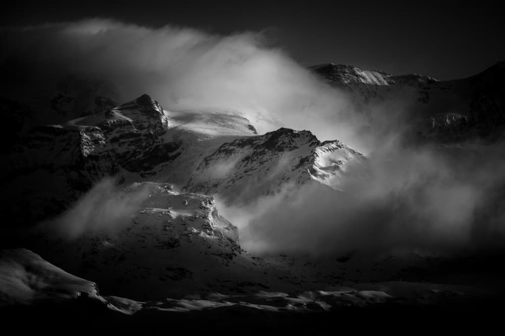 Winter Mountain Majesty by Alessandro Traverso — canvas wall art