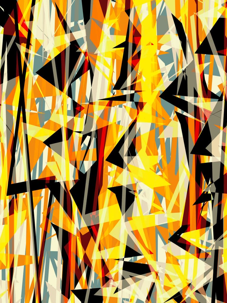 Vibrant Fragmented Energy by Petr Strnad — canvas wall art