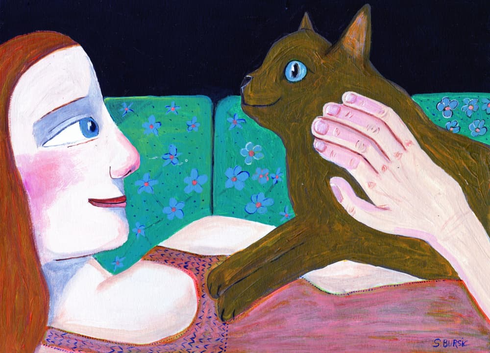 Cat Lover by Sharyn Bursic — canvas wall art