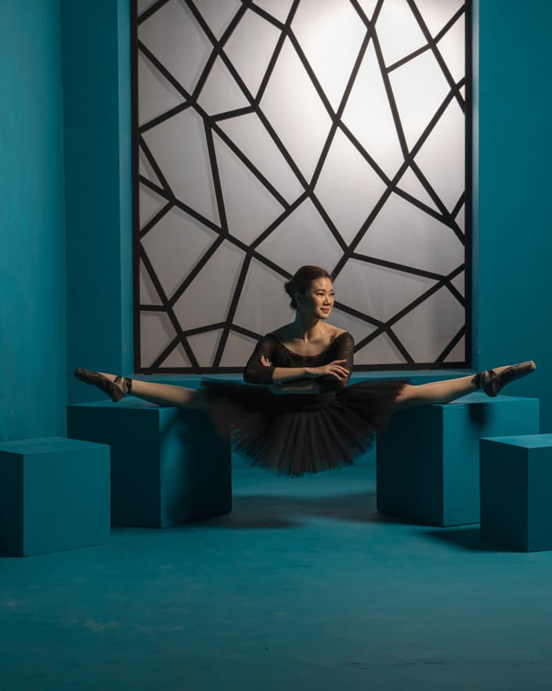 Elegant Ballerina Splits by Lisdiyanto Suhardjo — canvas wall art