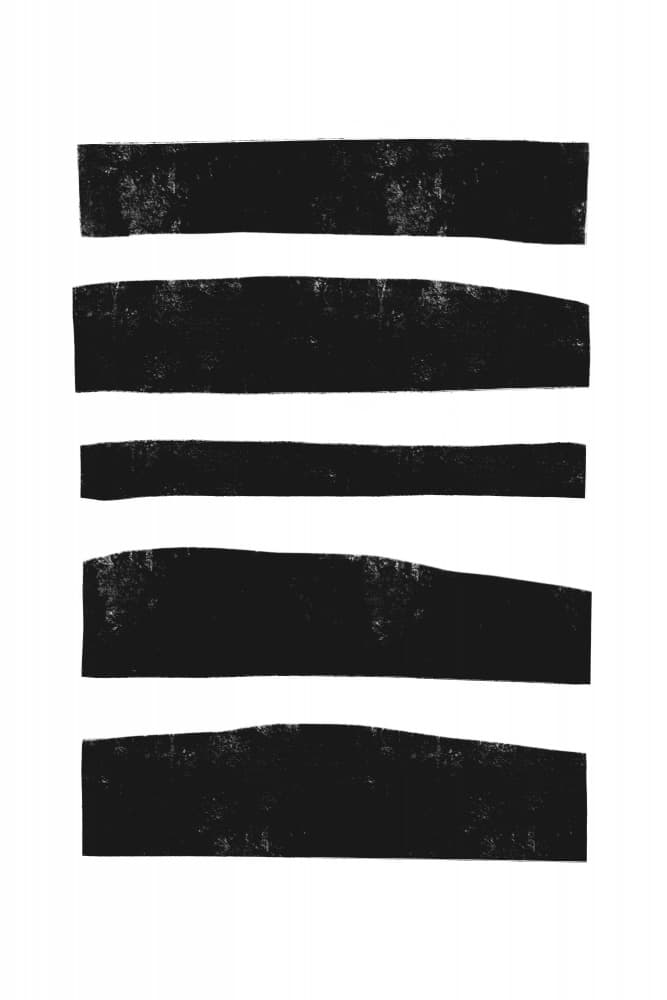 Monochrome Stripes by uplusmestudio — canvas wall art