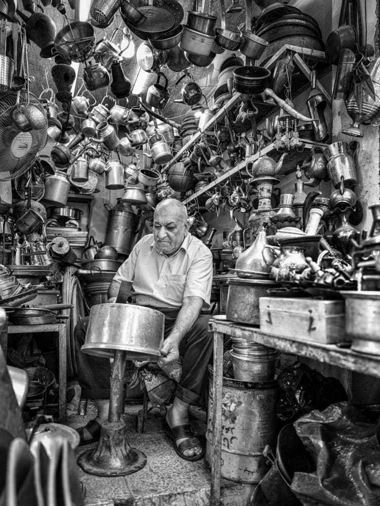 Old Artisan's Workshop by Bashar Alsofey — canvas wall art