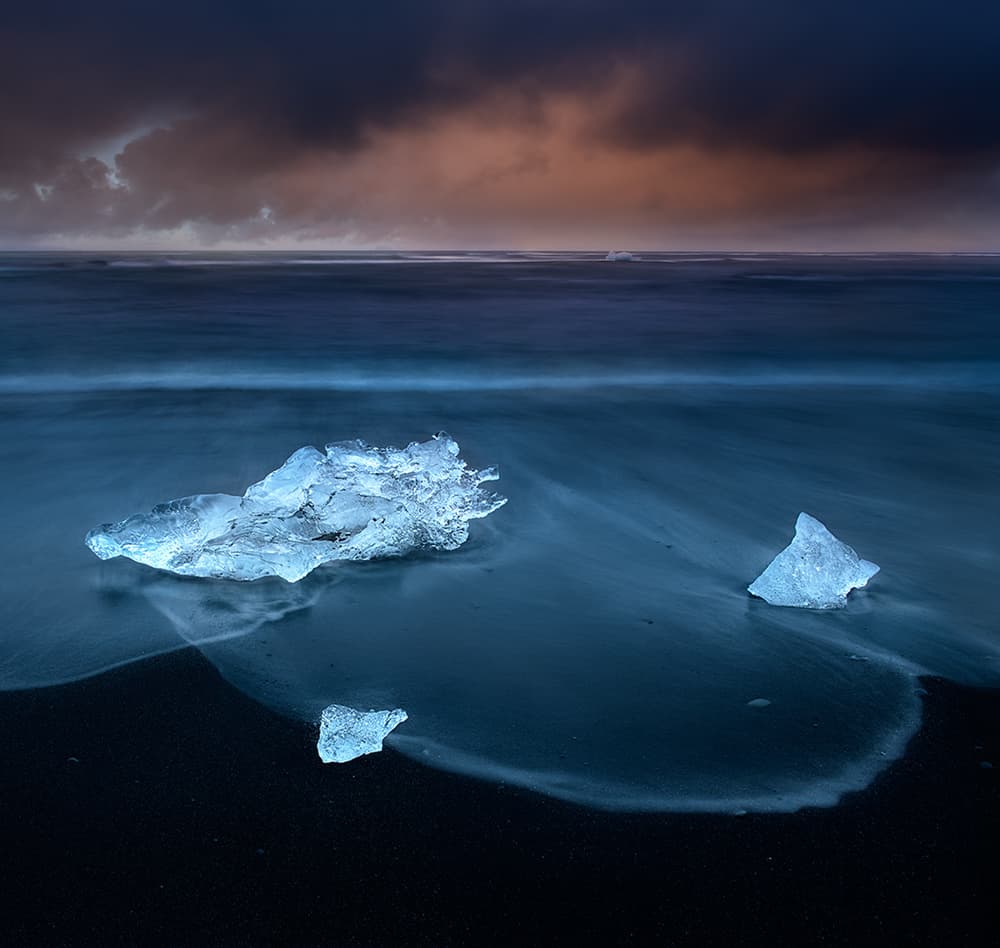 Blue Ice Beach by Shenshen Dou — canvas wall art