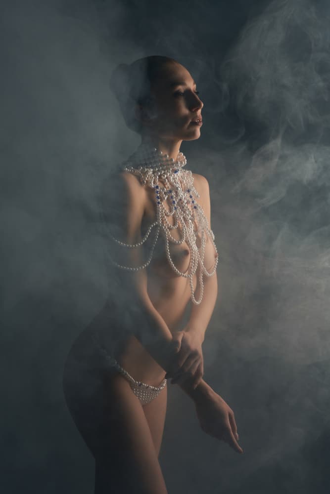 Smoky Pearl Elegance by Andrey Guryanov — canvas wall art