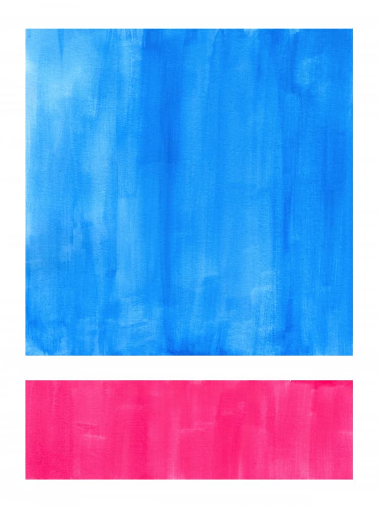 Modern Blue Pink Abstract by Ejaaz Haniff — canvas wall art