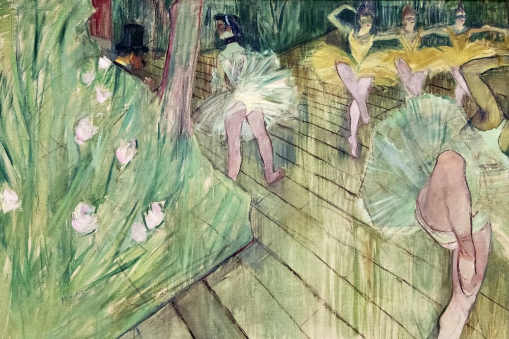 Ballet Scene (1886) by TOULOUSE LAUTREC — canvas wall art