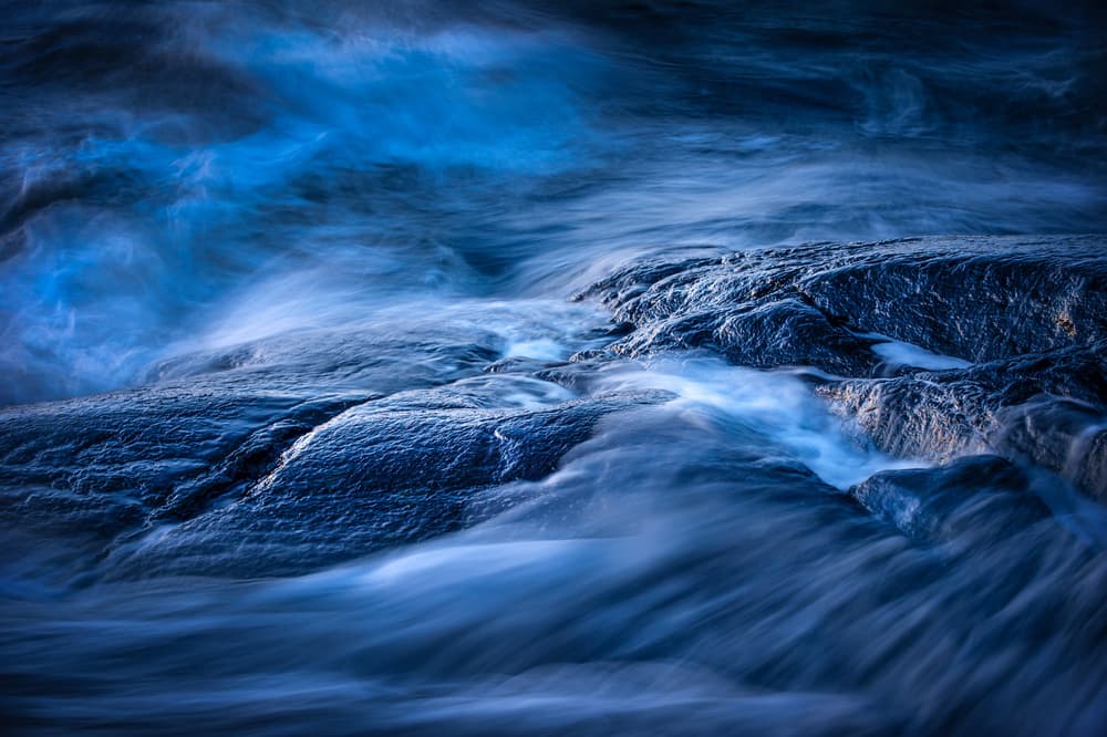 Dynamic Blue Flow by Benny Pettersson — canvas wall art