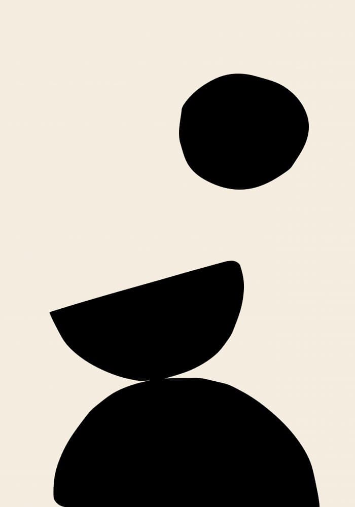 Balanced Abstract Forms by Pictufy Studio — canvas wall art