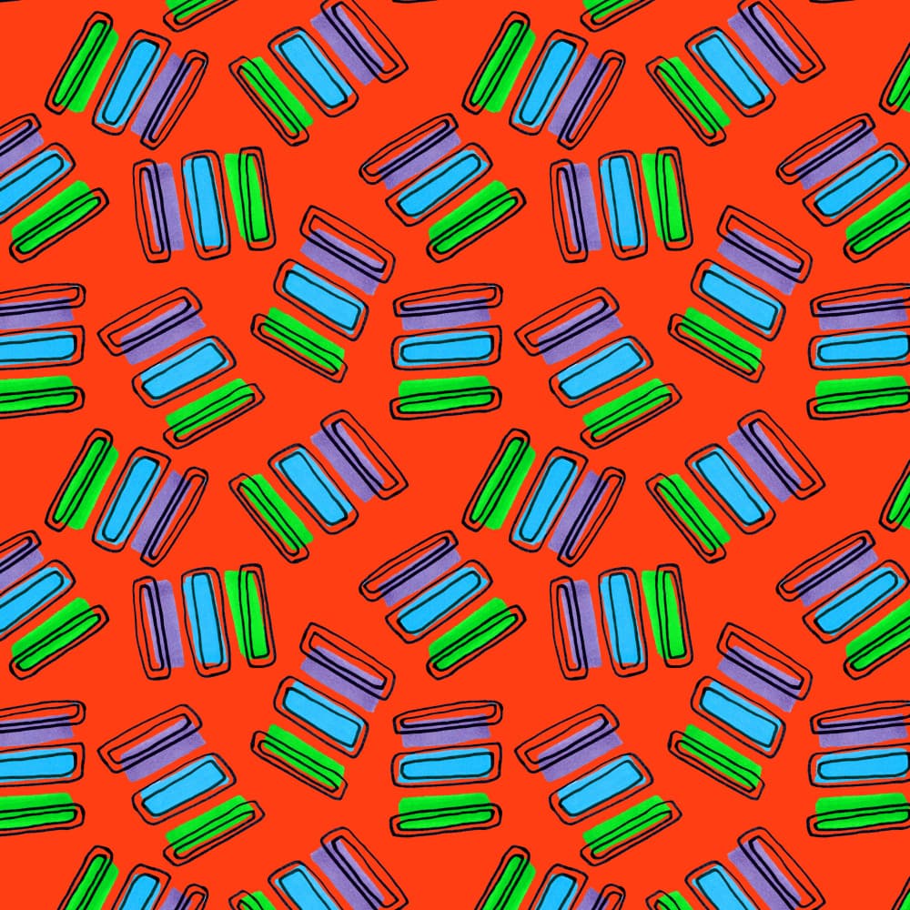 Vibrant Geometric Pattern by Michele Channell — canvas wall art