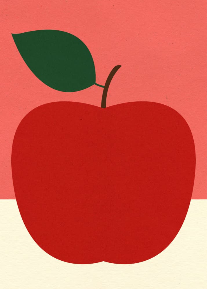 Red Apple by Rosi Feist — canvas wall art