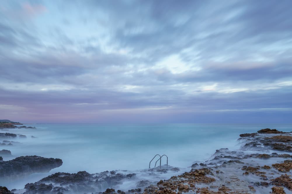 Twilight Ocean Steps by Xavi Flores — canvas wall art