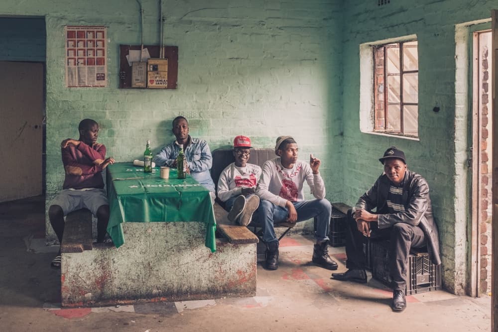 Young Men Gathering by Carlos_Grury_Santos — canvas wall art