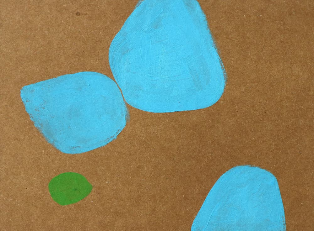 Calm Organic Shapes by Santhosh ch — canvas wall art