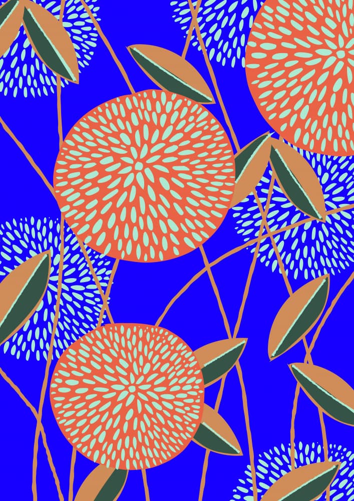Vibrant Botanical Bloom by Nicholas — canvas wall art