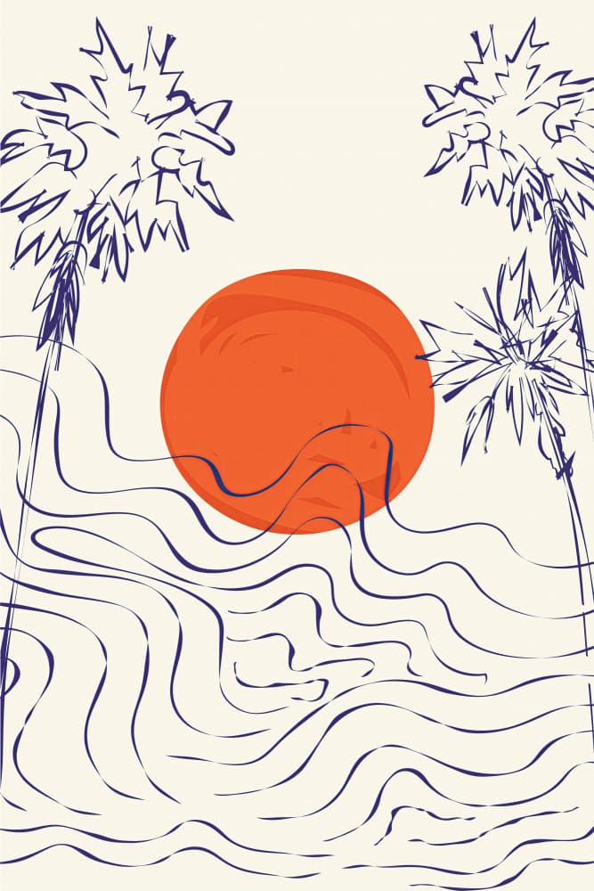 Redsun by Treechild — canvas wall art