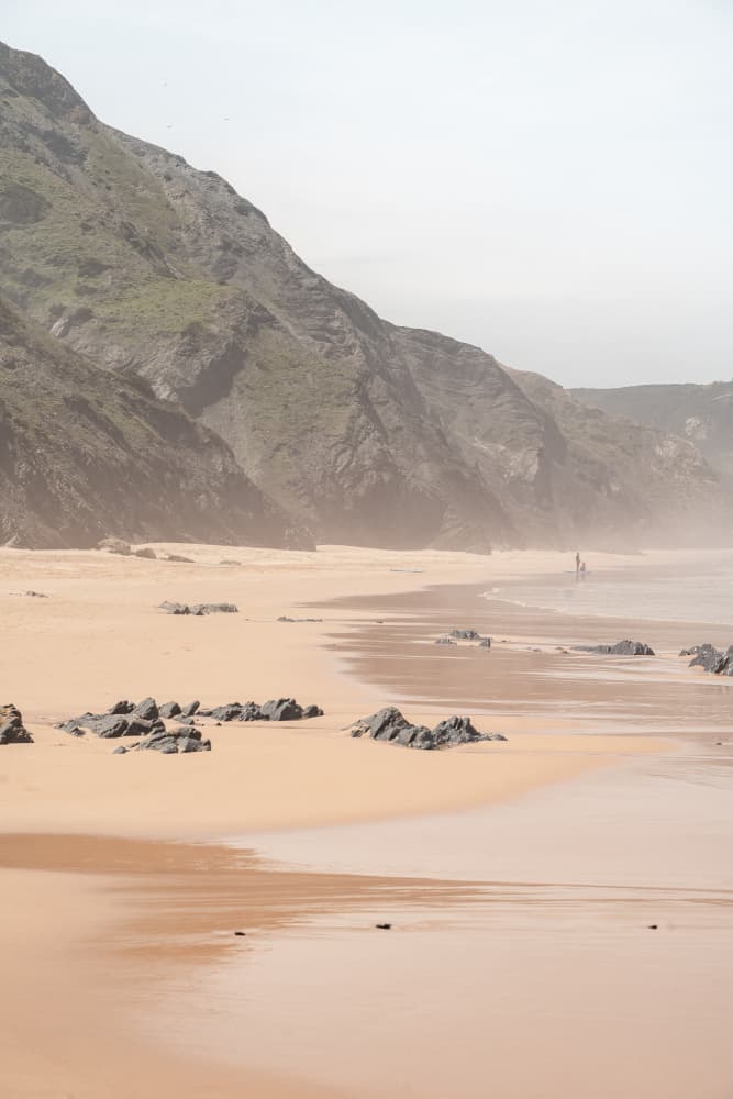 Misty Coastal Landscape by Henrike Schenk — canvas wall art