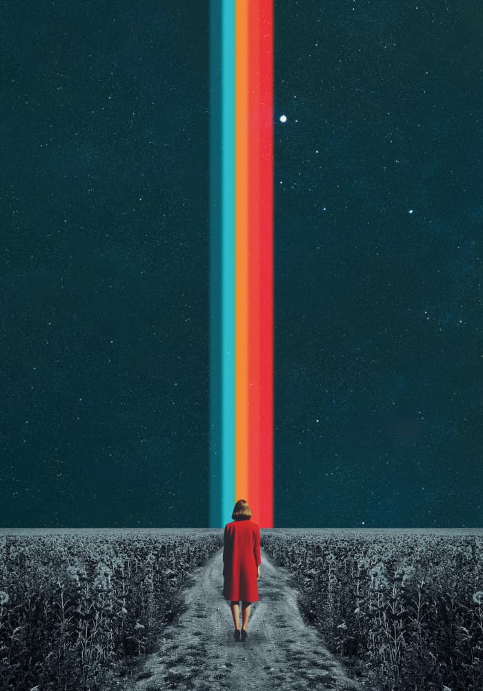 Woman on a Rainbow Path by Daniel Donocik — canvas wall art