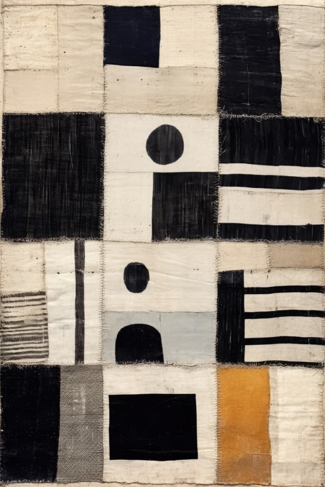 Patchwork Symphony by Treechild — canvas wall art