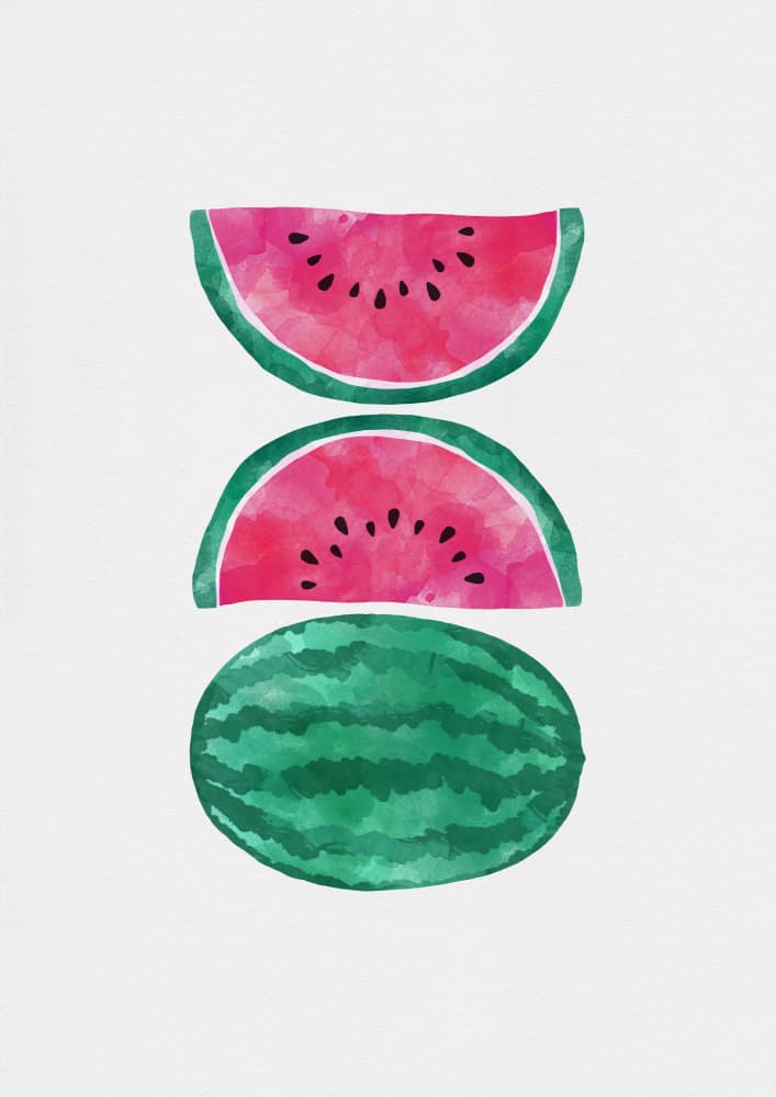 Vibrant Watermelon Stack by Orara Studio — canvas wall art