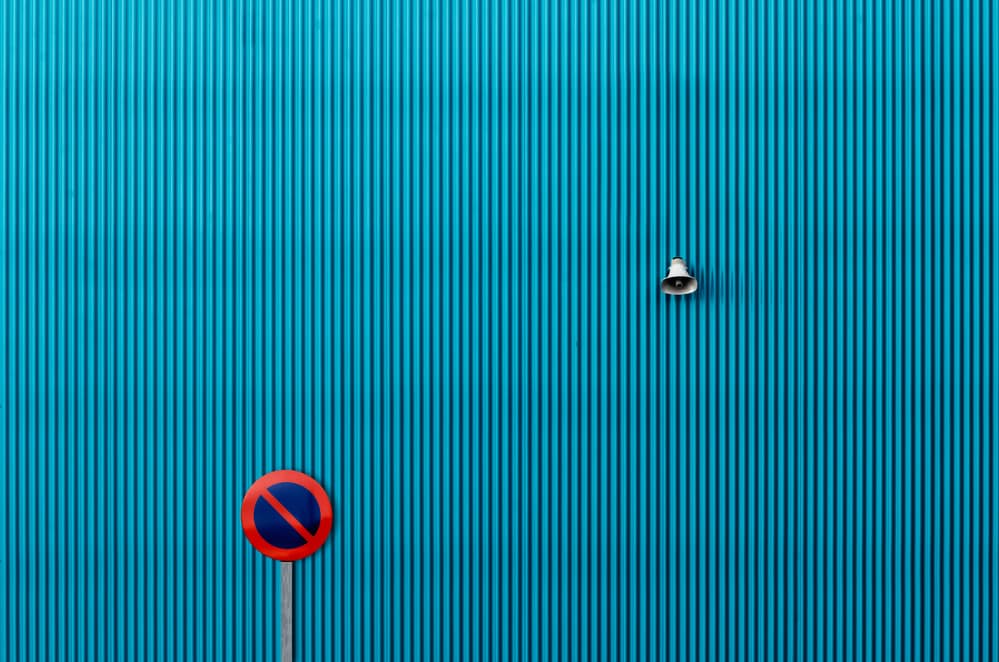 Teal Wall Urban Graphics by Alfonso Novillo — canvas wall art