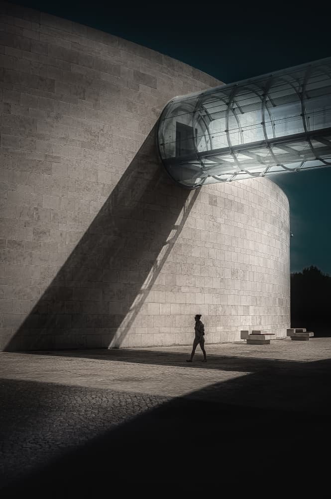 Dramatic Building Shadows by Marc Huybrighs — canvas wall art
