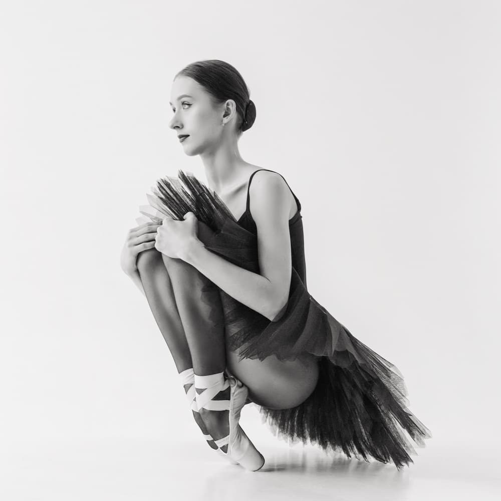 Elegant Dancer En Pointe by Alexandr — canvas wall art