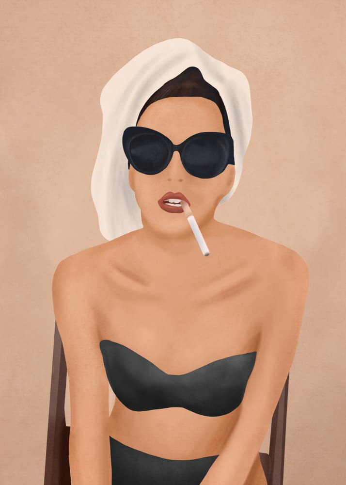 Cool Summer Style by Flow Line — canvas wall art