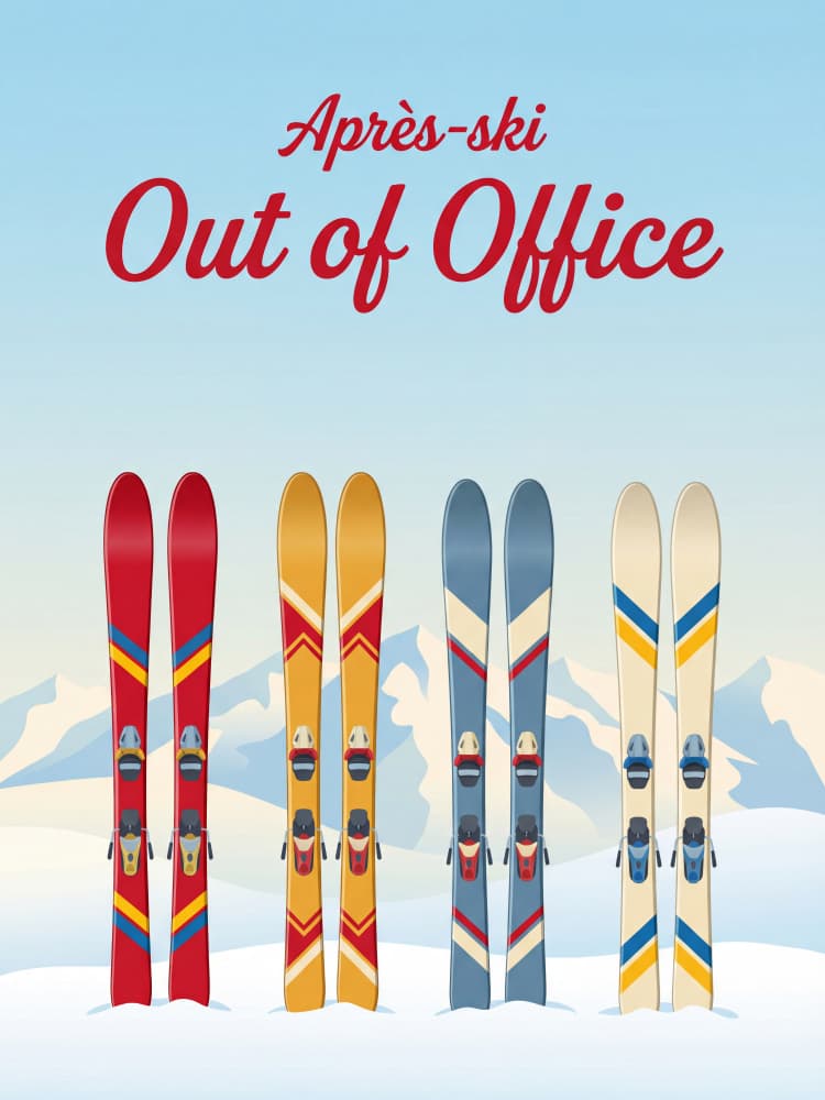 Après-ski Out of Office by Andreas Magnusson — canvas wall art