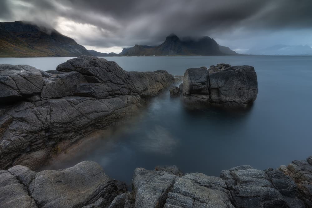 Dark Coastal Landscape by Adam Pachula — canvas wall art