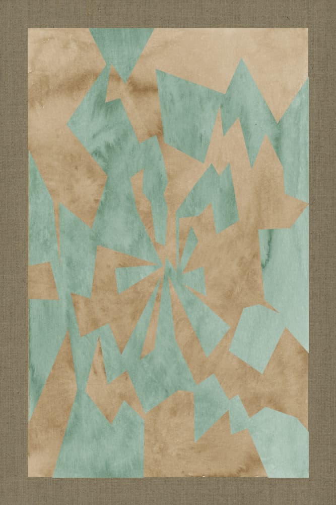 Radiant Geometric Shards by cartissi — canvas wall art