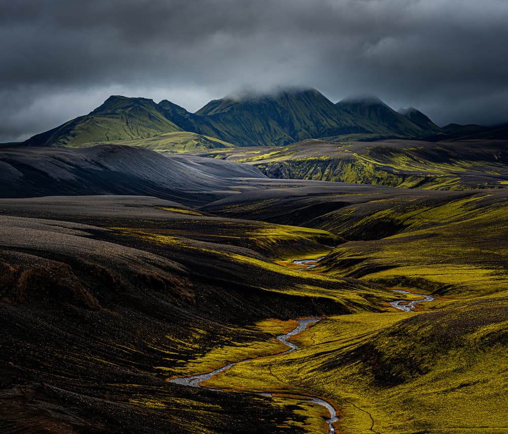 Green Valley Winding River by Ronny Olsson — canvas wall art