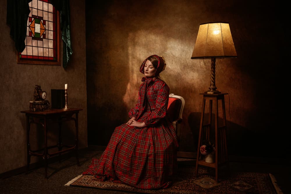 Victorian Woman Dreaming by Ineke Mighorst — canvas wall art