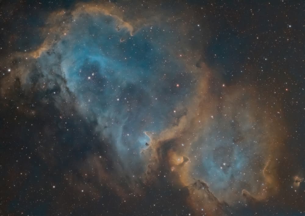 Cosmic Blue Nebula by Massimo Tamajo — canvas wall art