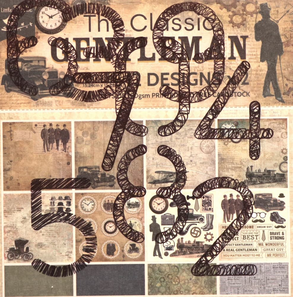 Vintage Gentleman Collage by Santhosh ch — canvas wall art