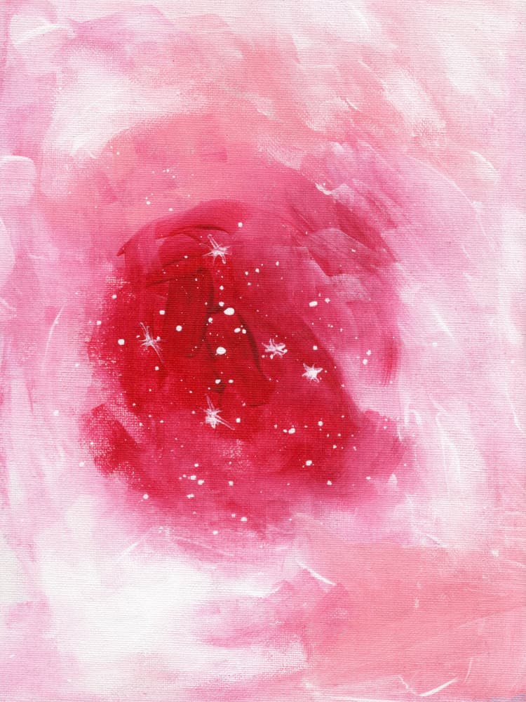 Cosmic Heart Glow by Ejaaz Haniff — canvas wall art
