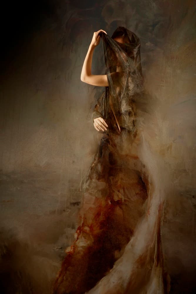 Veiled Mystery Figure by Olga Mest — canvas wall art