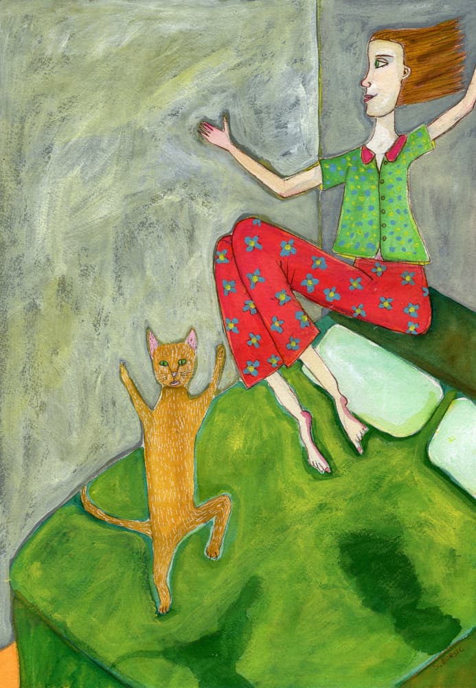 Happy Pajama Morning by Sharyn Bursic — canvas wall art